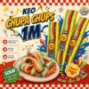 chupa chups 1 mét cầu vồng hương trái cây