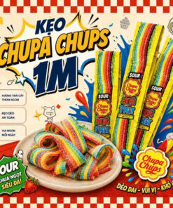 chupa chups 1 mét cầu vồng hương trái cây